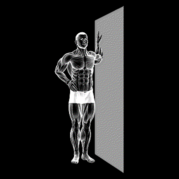 Bent-Arm Chest Stretch demonstration