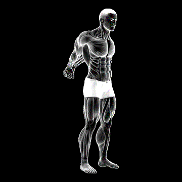 Straight-Arm Backward Chest Stretch demonstration