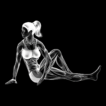 Seated Knee-Up Rotation Stretch demonstration