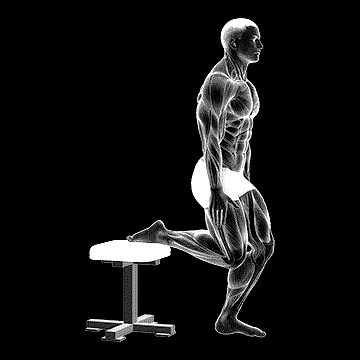 Raised-Foot Shin Stretch demonstration
