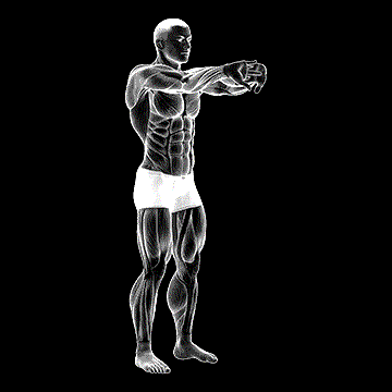 Palms-Out Forearm Stretch demonstration