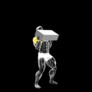 Strongman Iron Block Press demonstration