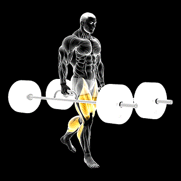 Strongman Barbell Farmer's Walk demonstration