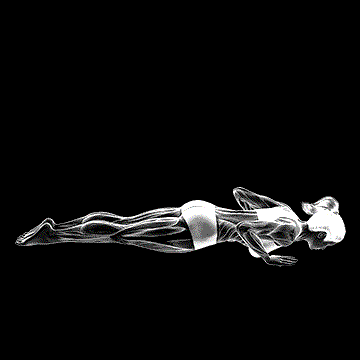 Pilates Prone Press Swan demonstration