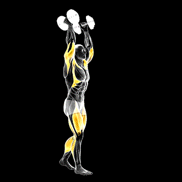 Dumbbell Overhead Carry demonstration