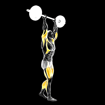 Barbell Overhead Carry demonstration