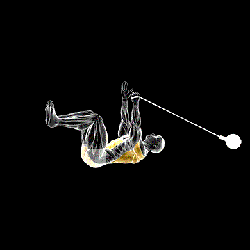 Band Upper Body Resistance Dead Bug demonstration