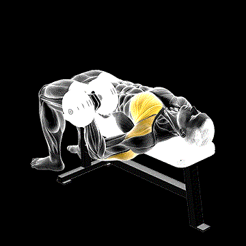 Dumbbell One-Arm Wide Grip Bench Press demonstration
