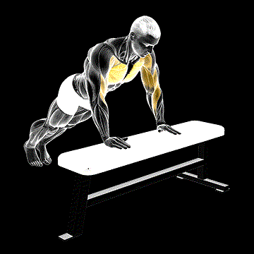Incline Shoulder Tap demonstration