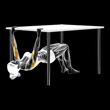 Inverted Row Bent Knee Under Table demonstration