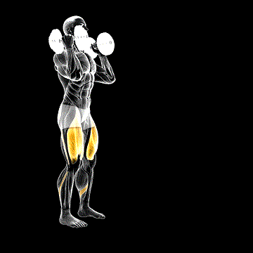 Dumbbell Front Rack Lunge demonstration