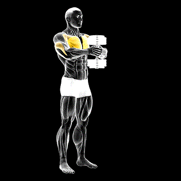 Dumbbell Svend Press demonstration