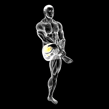 Standing Balance Outer Hip Stretch demonstration