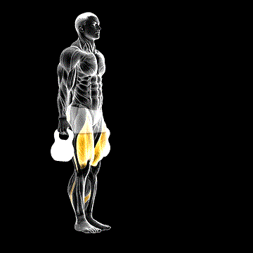 Kettlebell Forward Lunge demonstration