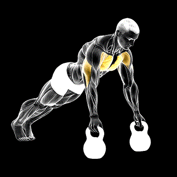 Kettlebell Deep Push-up demonstration