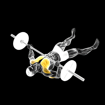 Barbell Floor Chest Press demonstration