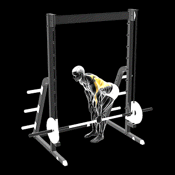 Smith One-Arm Bent-over Row demonstration