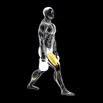 Kettlebell Split Squat demonstration