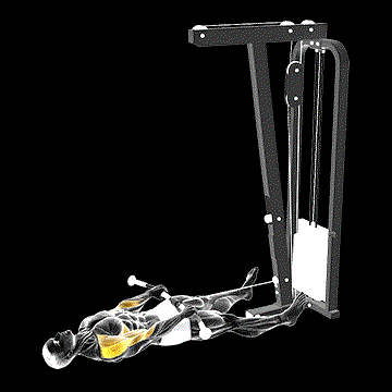 Cable Lying Upright Row demonstration