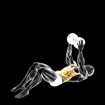 Dumbbell Overhead Sit-up demonstration