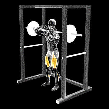 Barbell Pin Front Squat demonstration