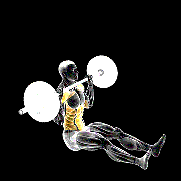 Barbell Z Press demonstration
