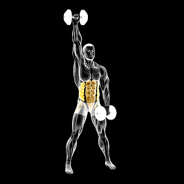 Dumbbell Standing Windmill demonstration