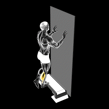 One-Leg Calf Raise Off Step demonstration