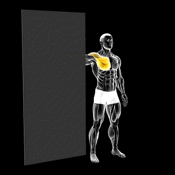 Standing Chest Stretch Against Door demonstration