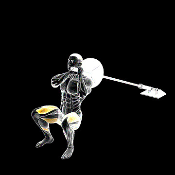 Landmine Hack Squat demonstration