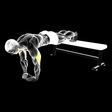 Decline Diamond Push-up demonstration