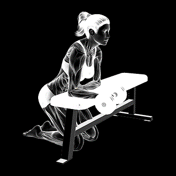 Dumbbell Over-the-Bench Supination demonstration