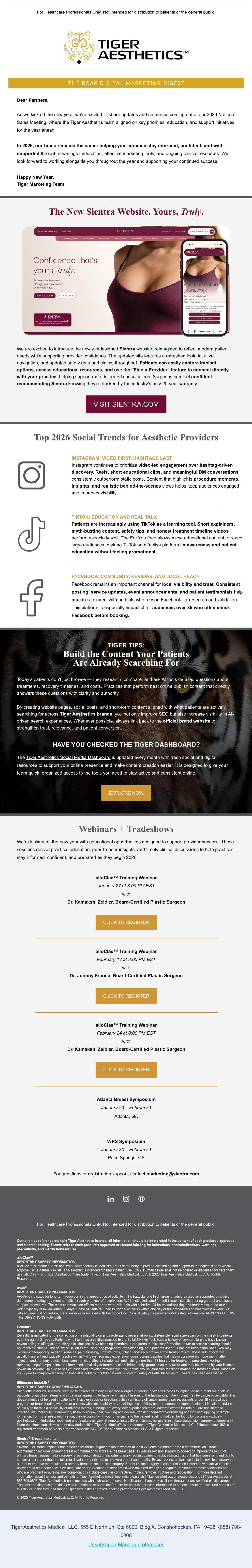 The Roar Digital Marketing Digest - January