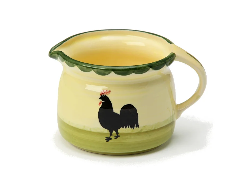 Zeller Keramik Hahn und Henne Milchtopf 0,50 l