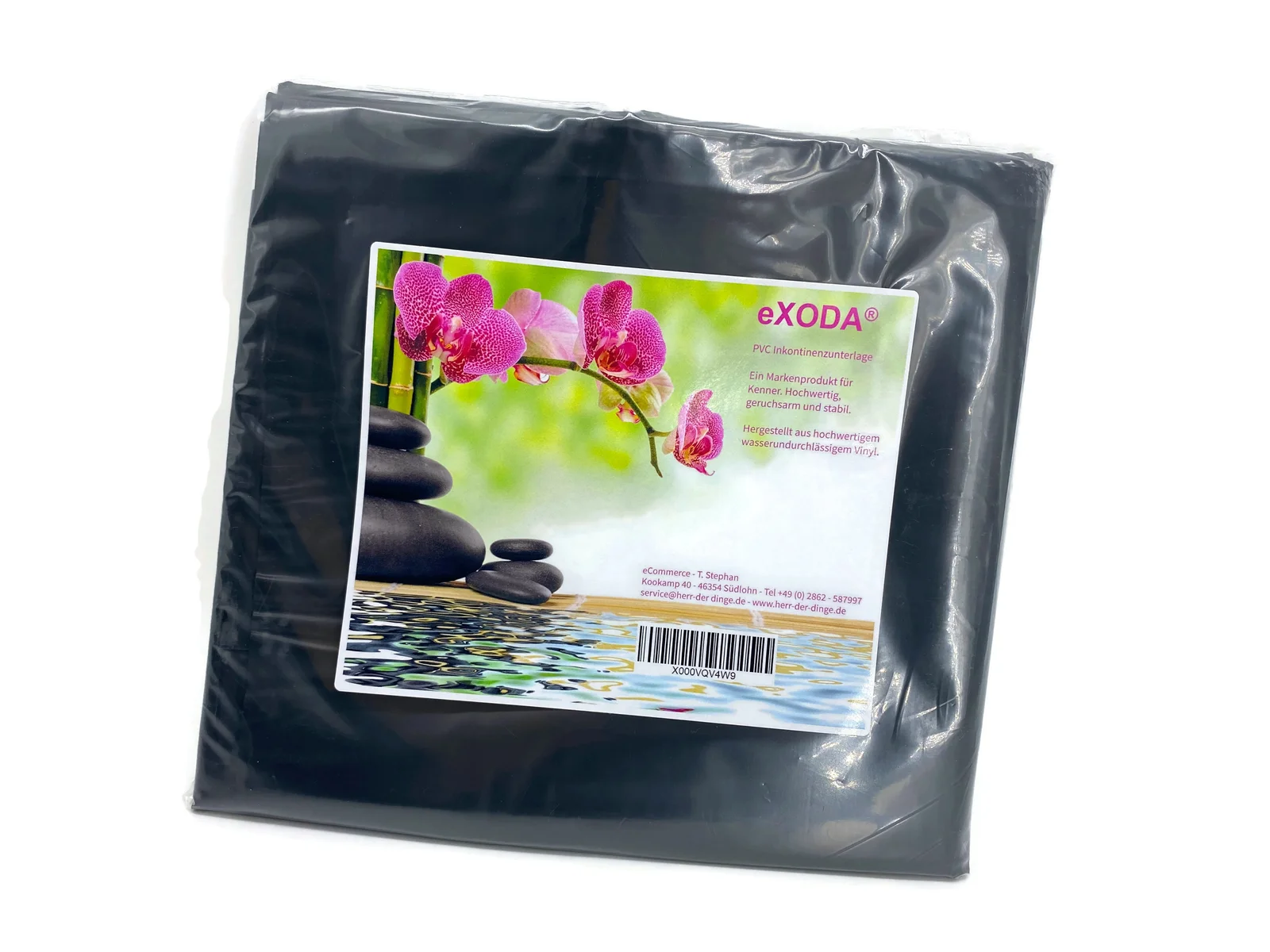 Inkontinenzlaken Unterlaken Matratzenauflage schwarz 160x200 cm wasserdicht waschbar