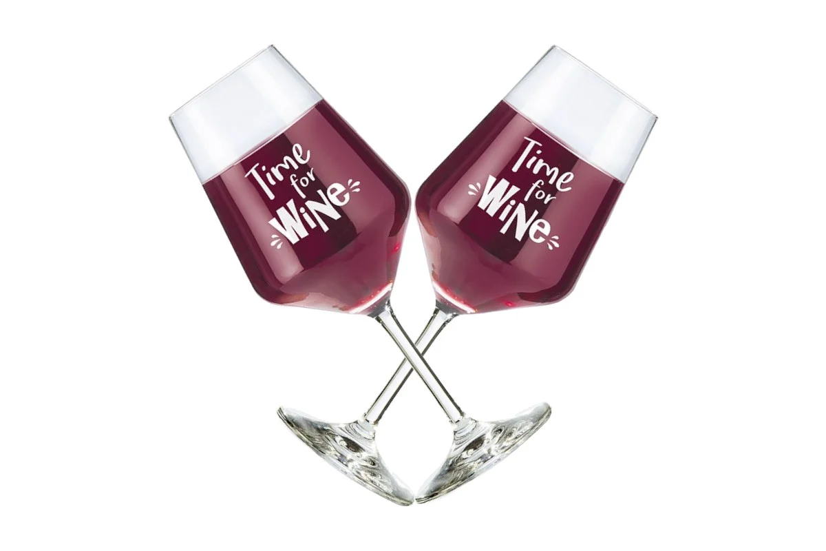 eXODA Weinglas Time for Wine -Set aus 2 Gläsern