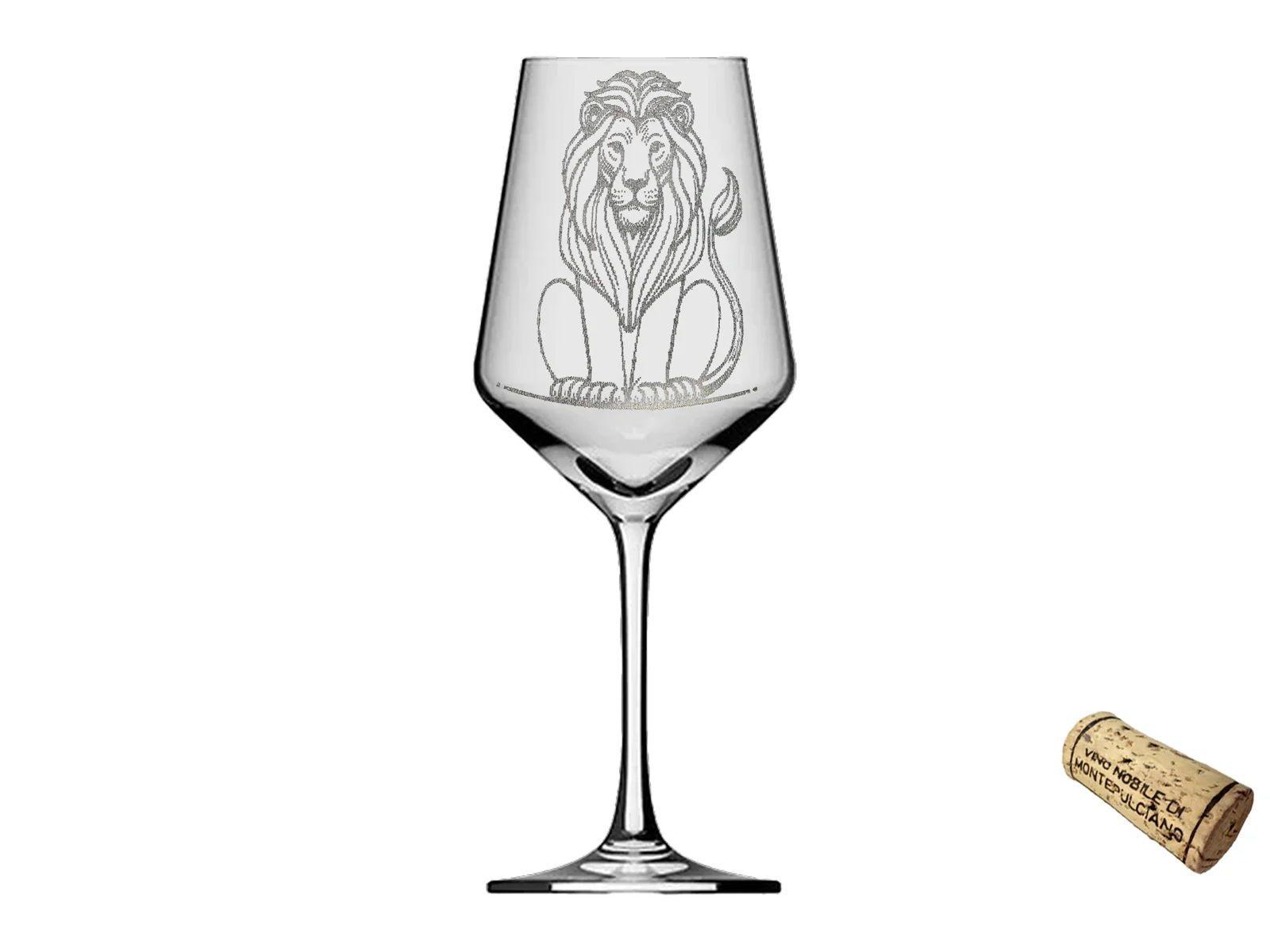 Weinglas Löwe 350ml spülmaschinenfest ideal für Löwe Sternzeichen stilvoller Genuss