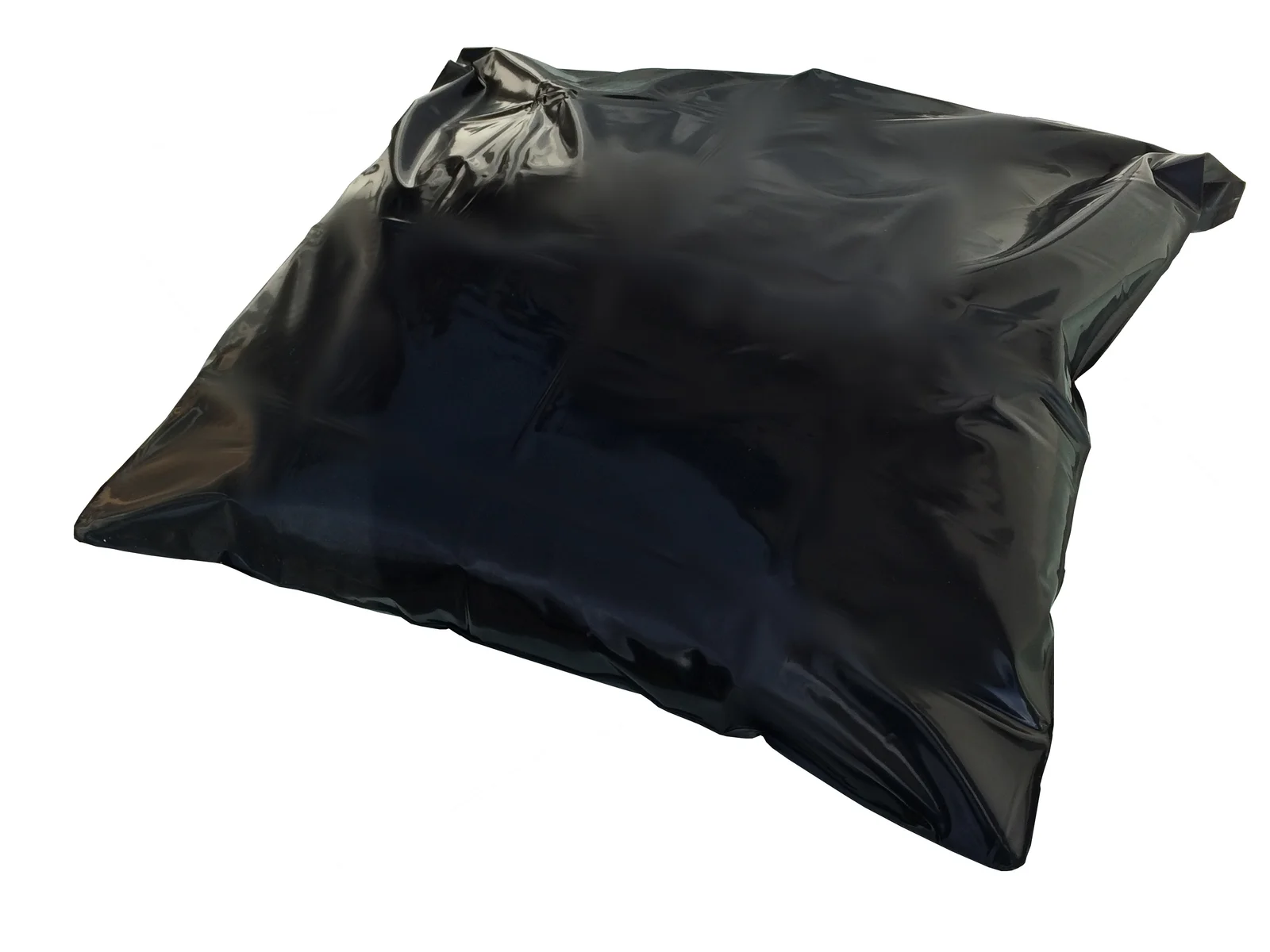 Lack Kopfkissen Bezug Vinyl Schwarz 80x80cm reißfest abwaschbar ohne störenden Reißverschluss