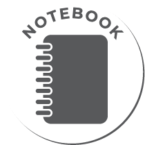 Notebook sticker