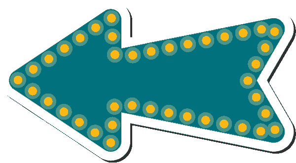 Lights arrow sticker