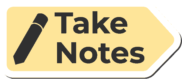 Take notes sticker