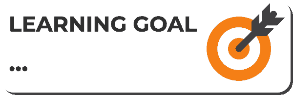 Learning goal sticker