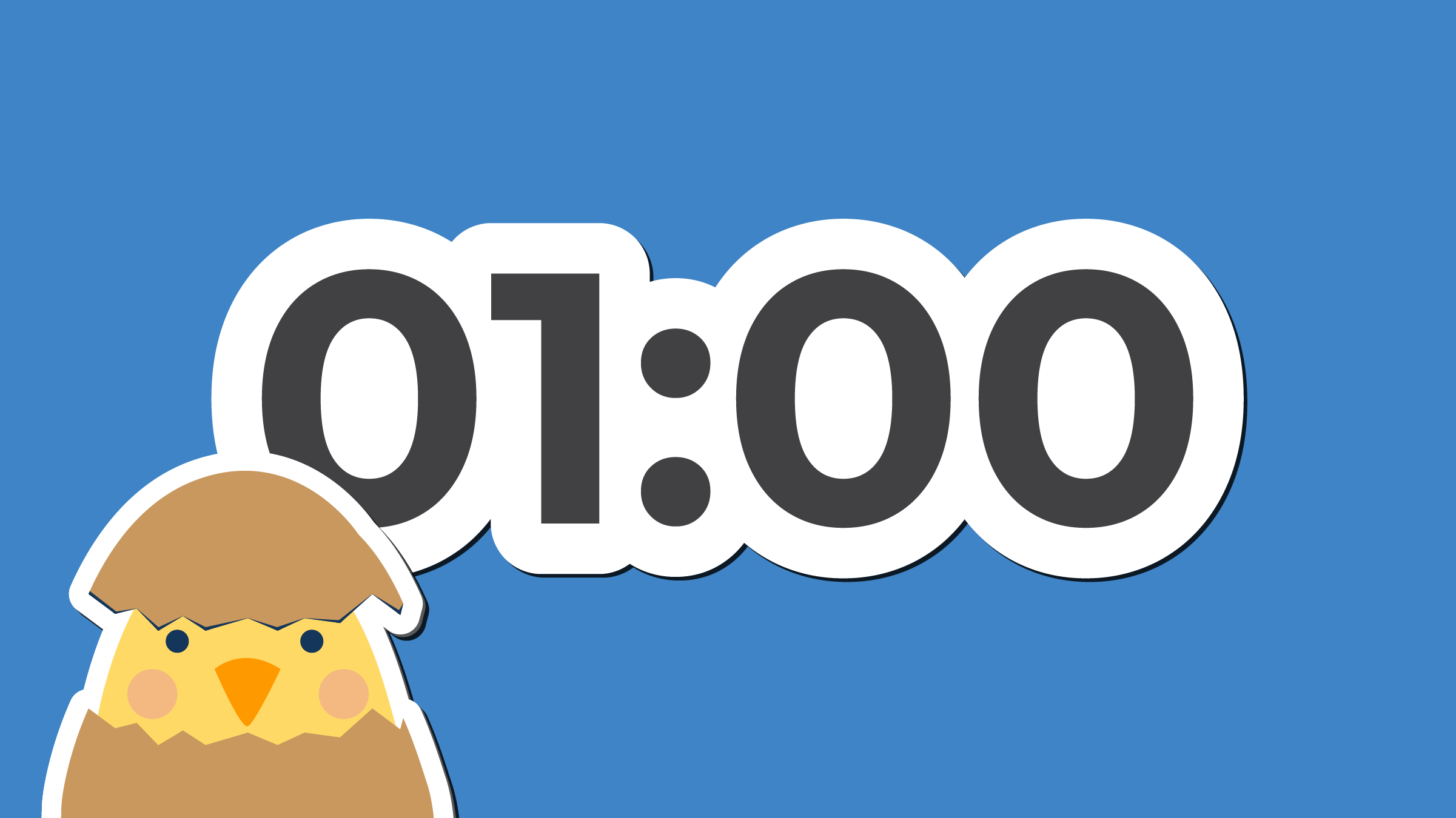 1 minute timer sticker