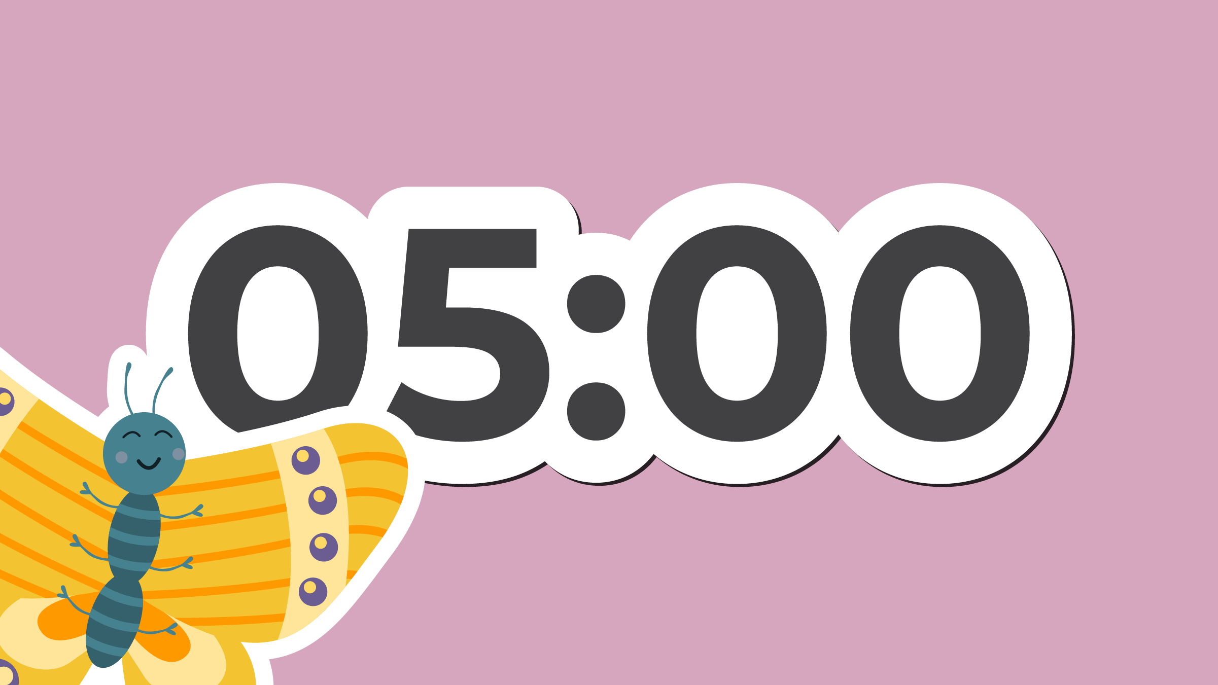 5 minute timer sticker