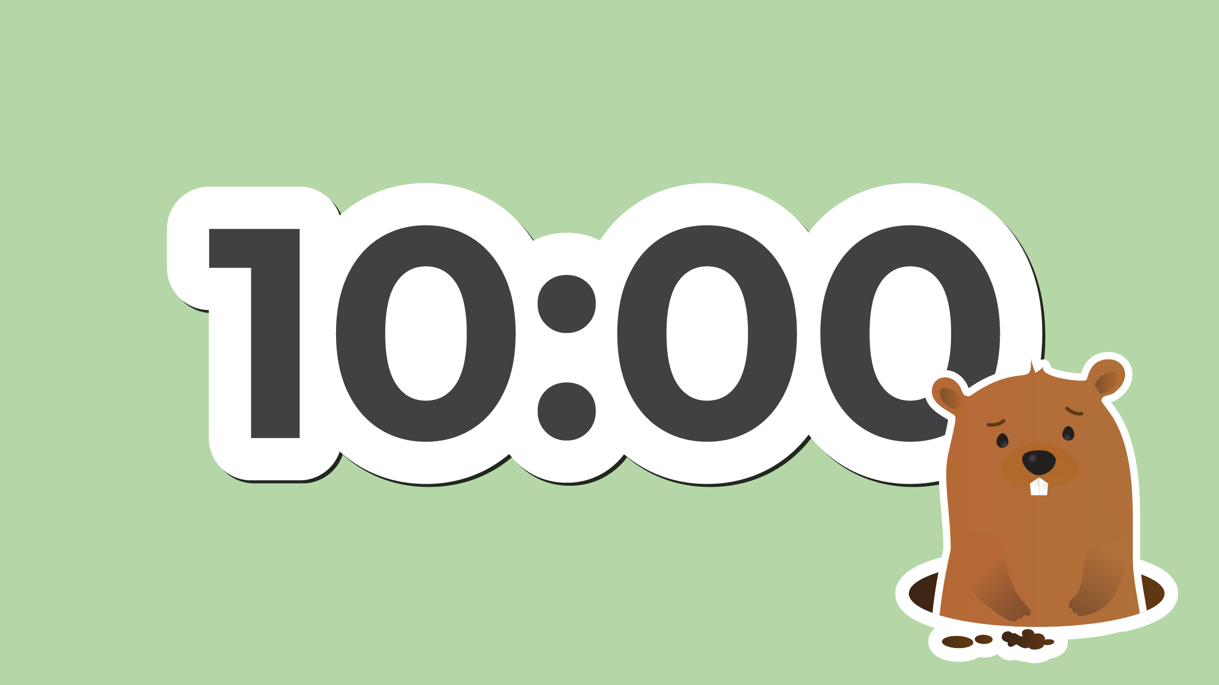 10 minute timer sticker