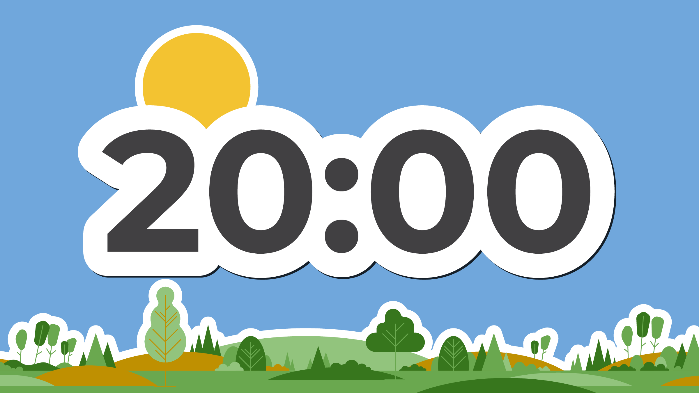 20 minute timer sticker