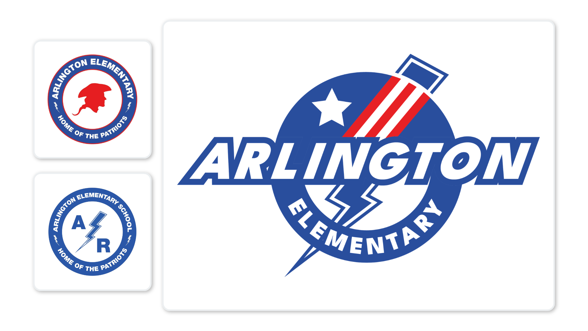 Arlington Elementary identity: before.