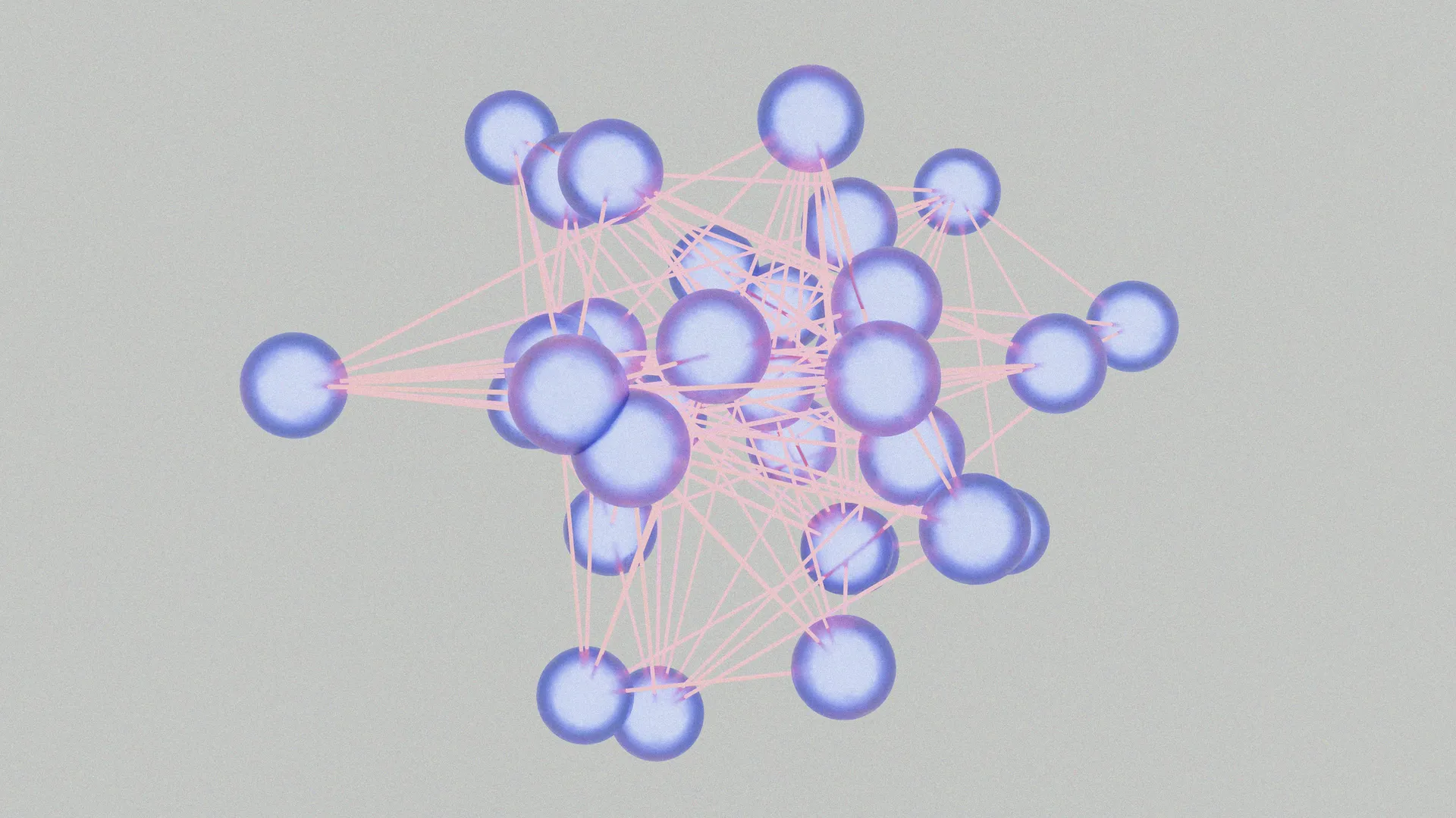 Abstract image of dots connected by overlapping lines