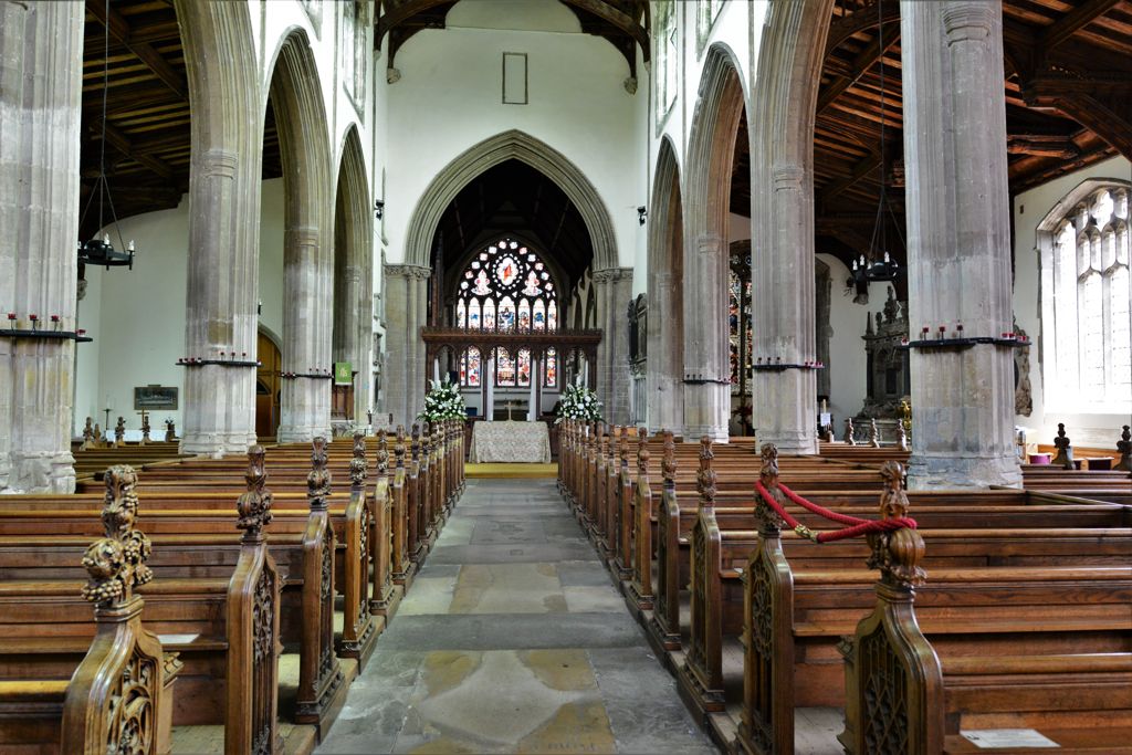 Mildenhall, St. Mary and St. Andrew's Church: The Perpendicular nave