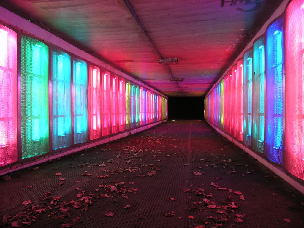 Illuminated Subway near Cramlington, Northumberland